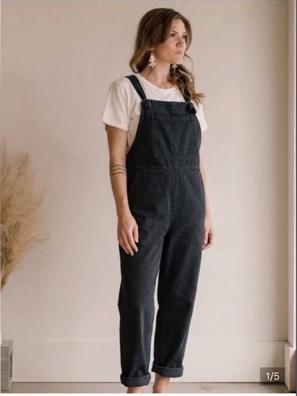 Beaton linen jumpsuit in black